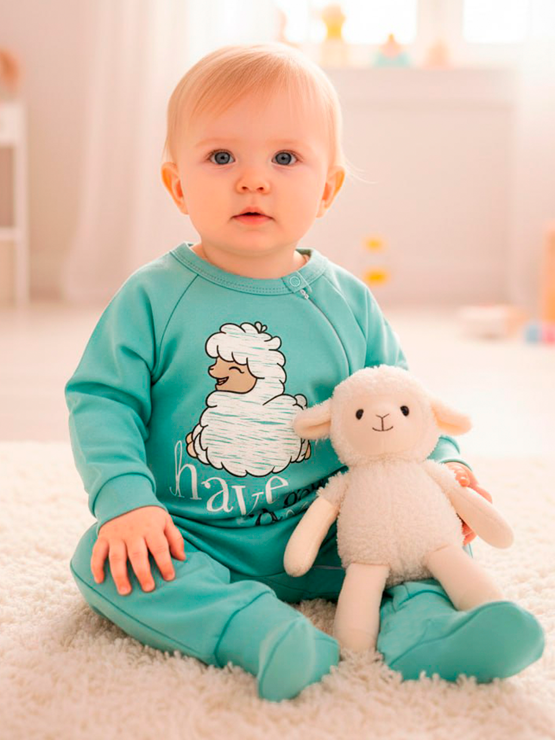 Изображение товара Комбинезон Совенок Дона 68 для новорожденных гипоаллергенный хлопковый с молнией