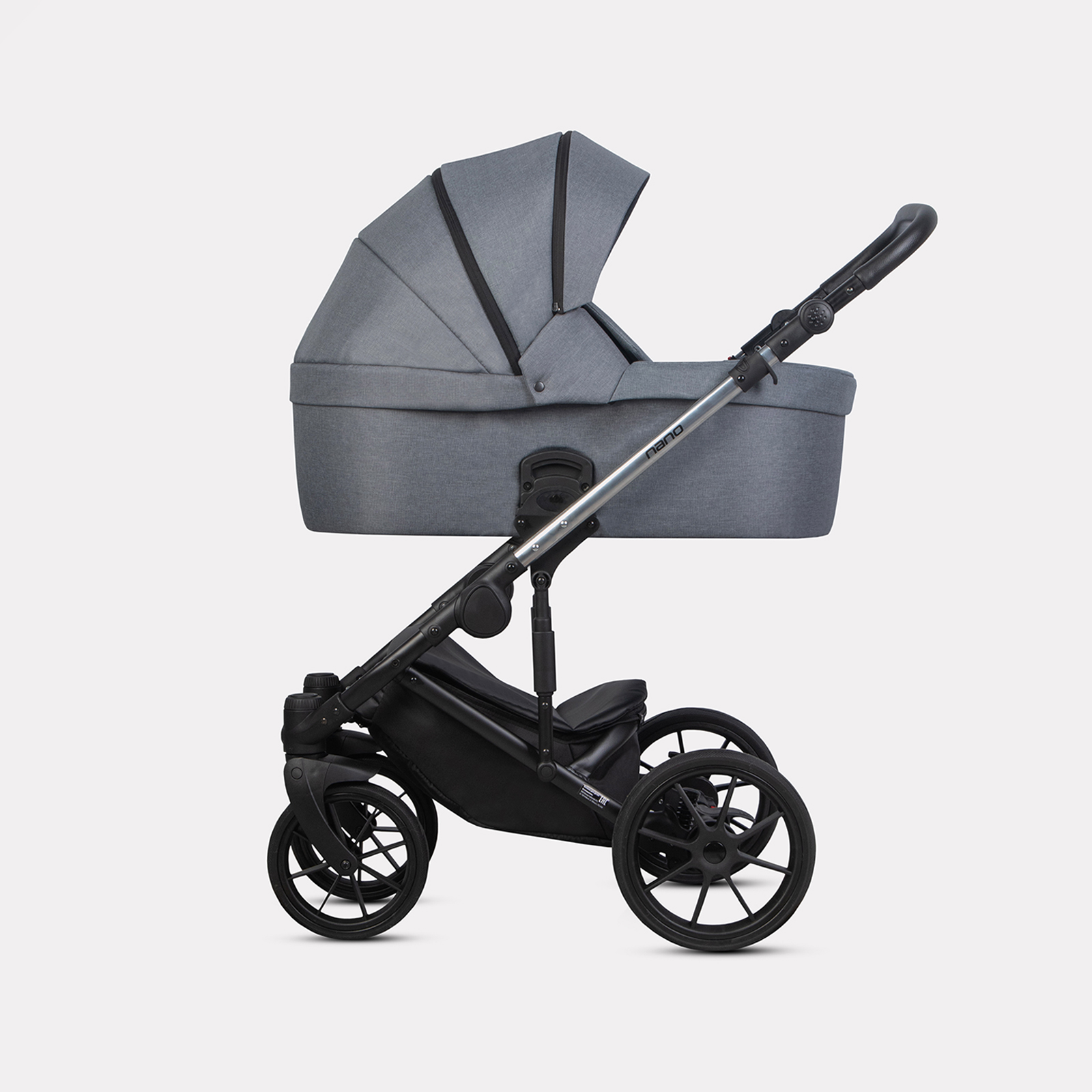 Коляска 2в1 Riko Nano Thermo серый - фото 2