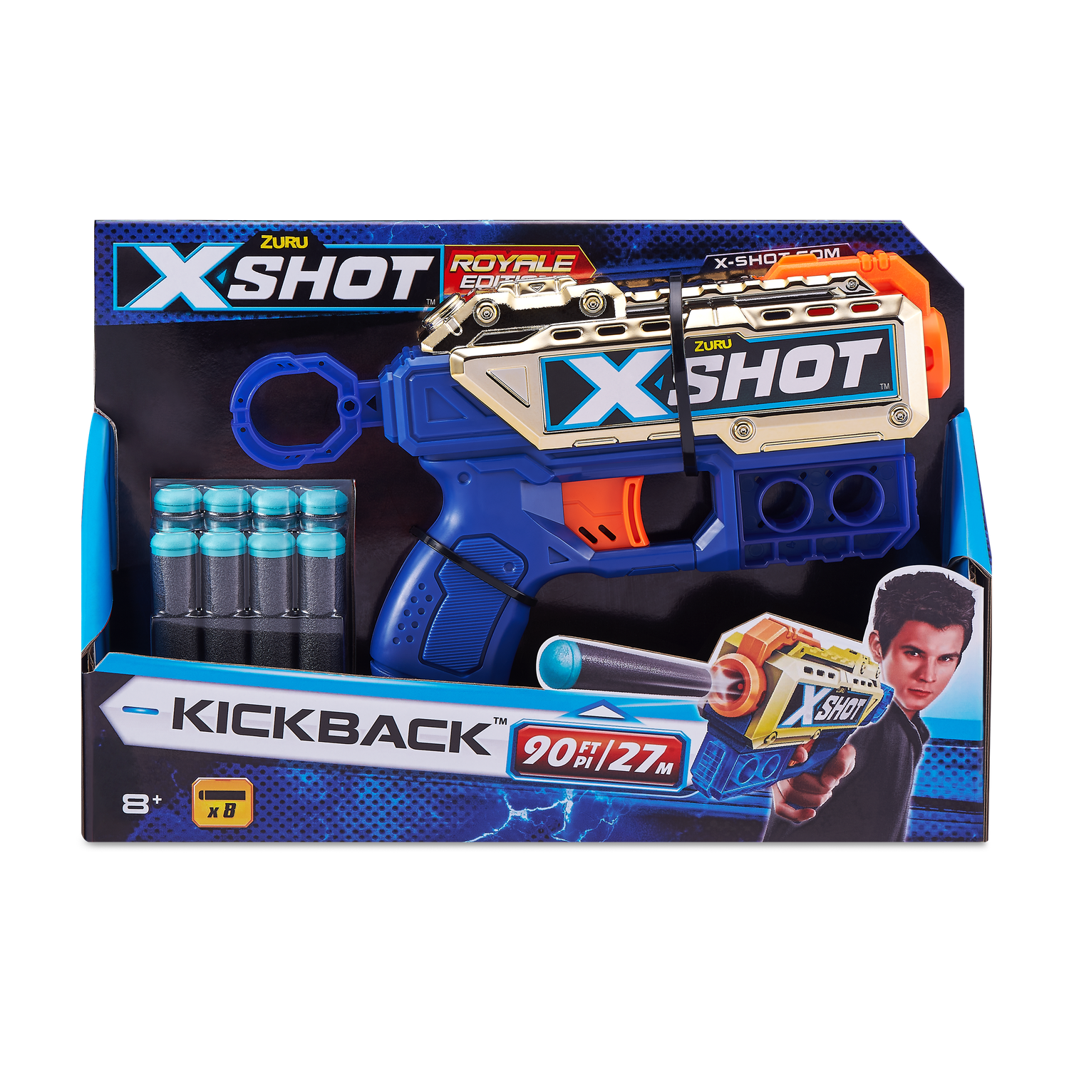 Бластер Zuru XSHOT  Kickback Golden - фото 8