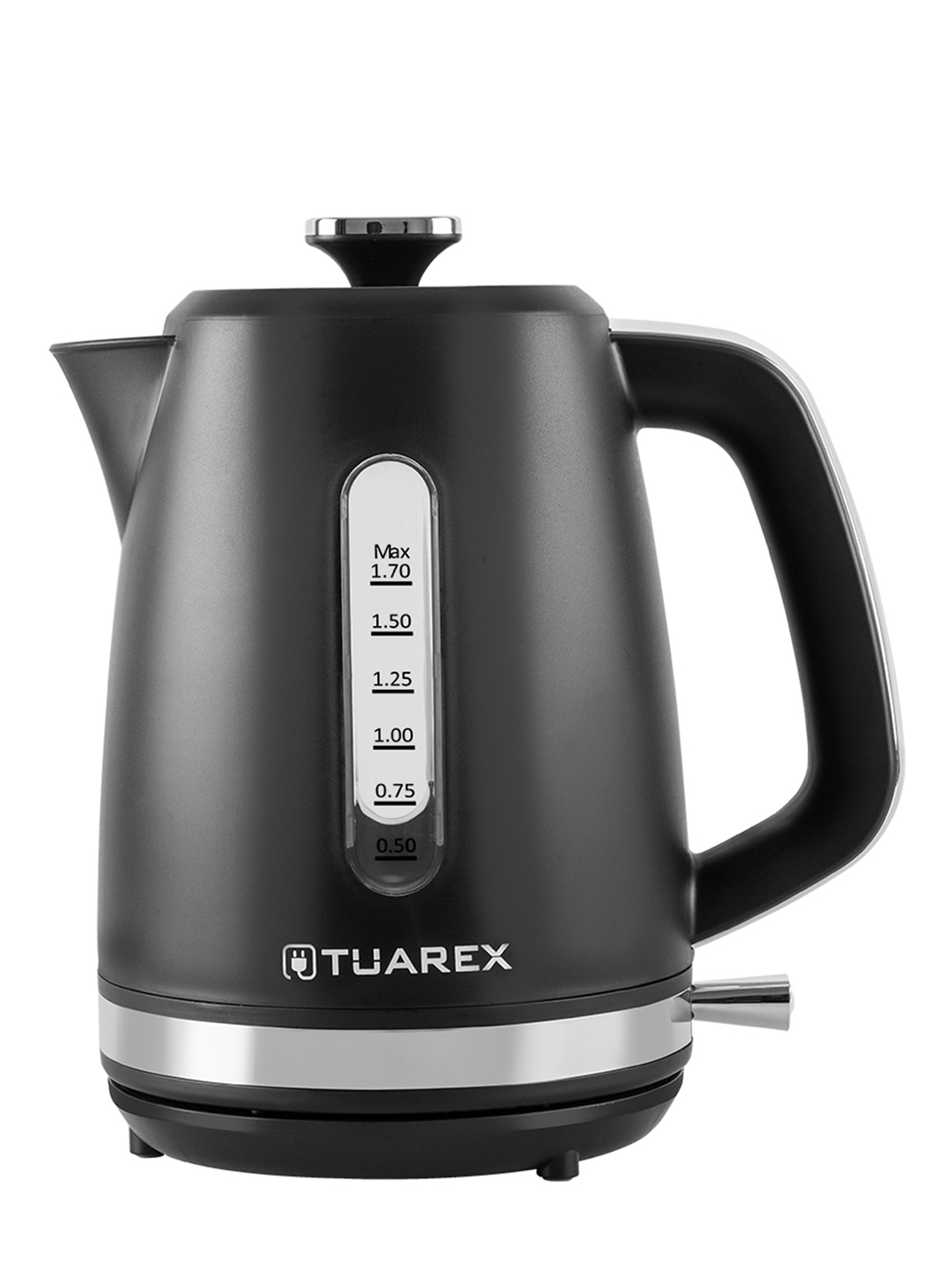 Электрический чайник TUAREX TK-8006 2200 Вт 1.7 л нержавеющая сталь STRIX черный стальной - фото 2