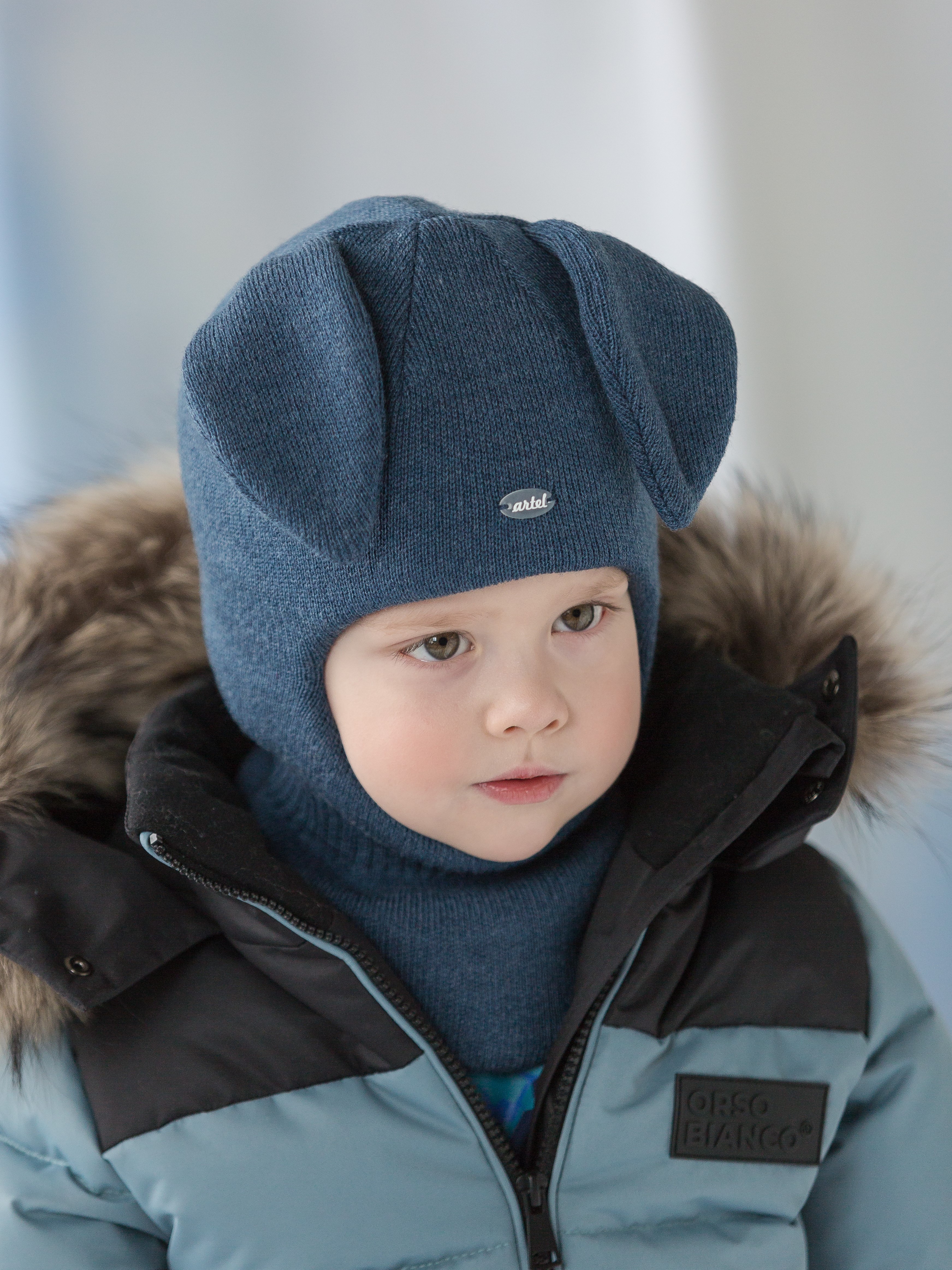 Шапка-шлем Artel 02012-42_т.Джинс - фото 1