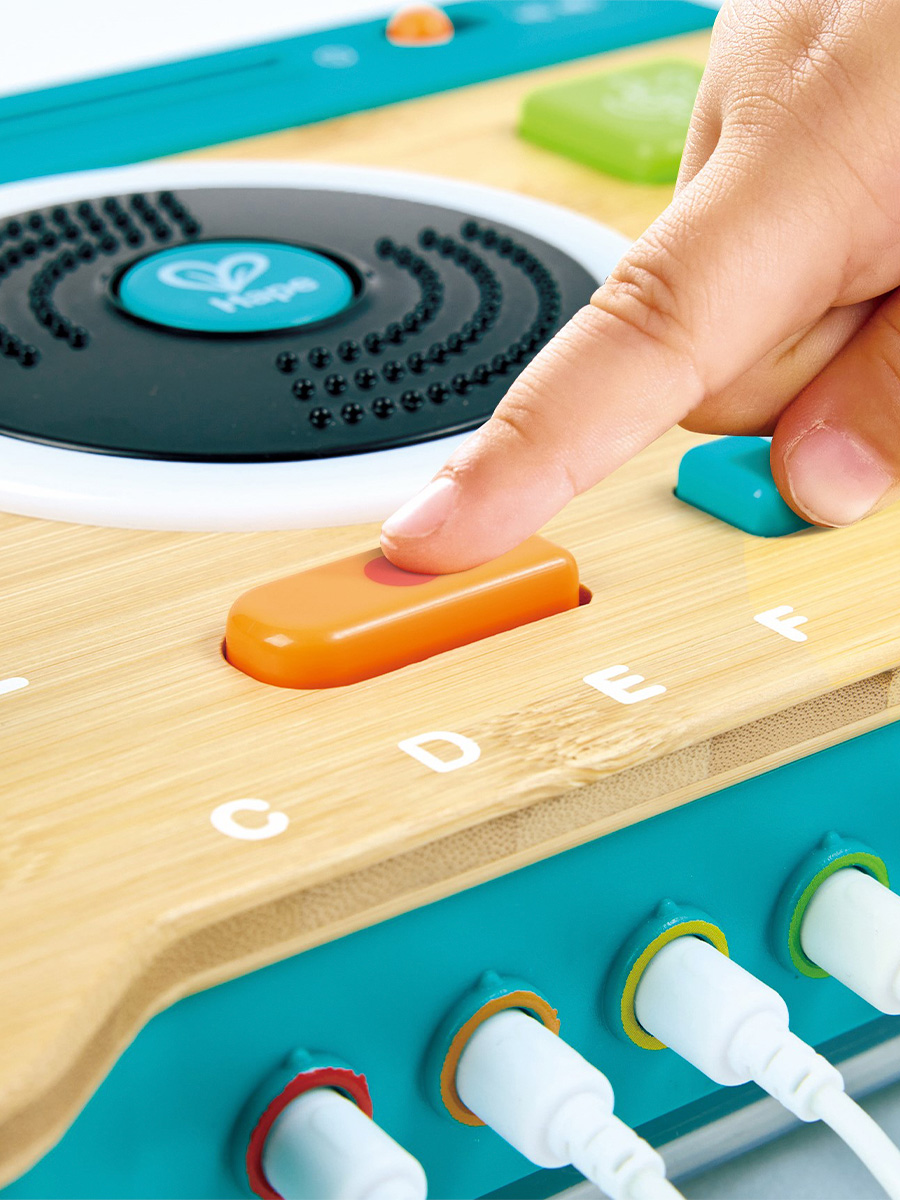 Игрушка музыкальная Hape Лаборатория мелодий синтезатор, аксессуар, пианино, мелодика - фото 8
