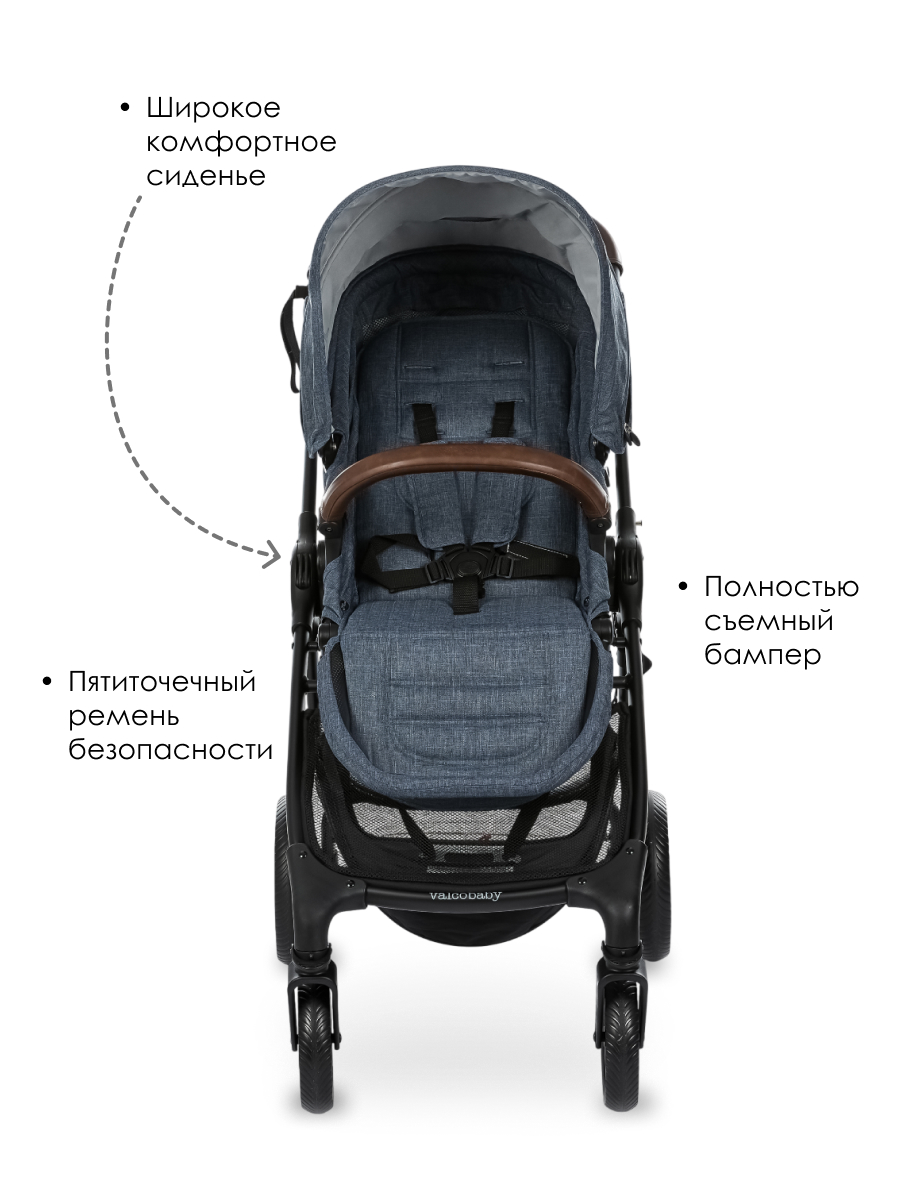 Коляска прогулочная Valco baby Snap 4 Ultra синий - фото 6