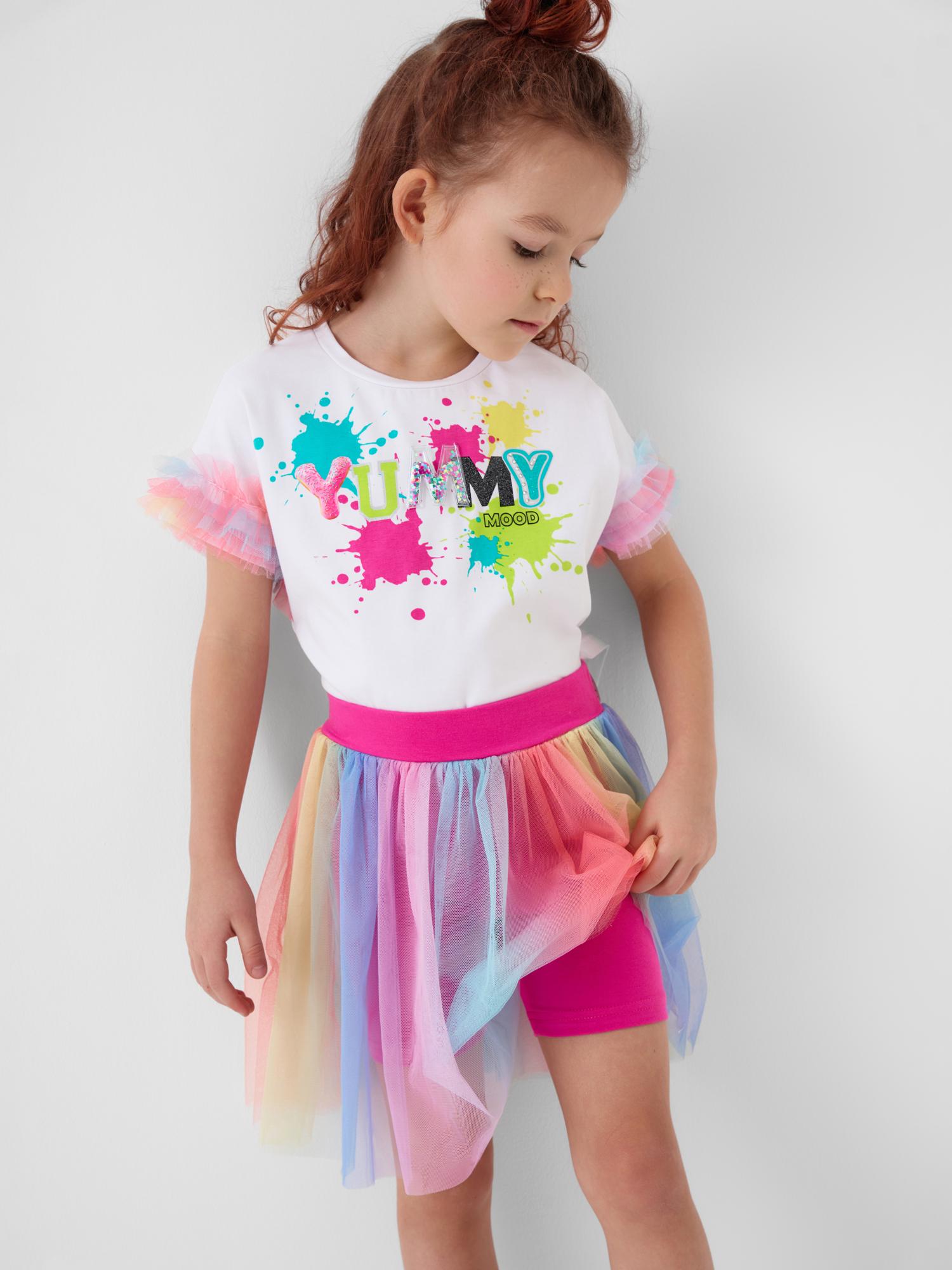 Футболка и юбка-шорты PlayToday 12622419 - фото 4