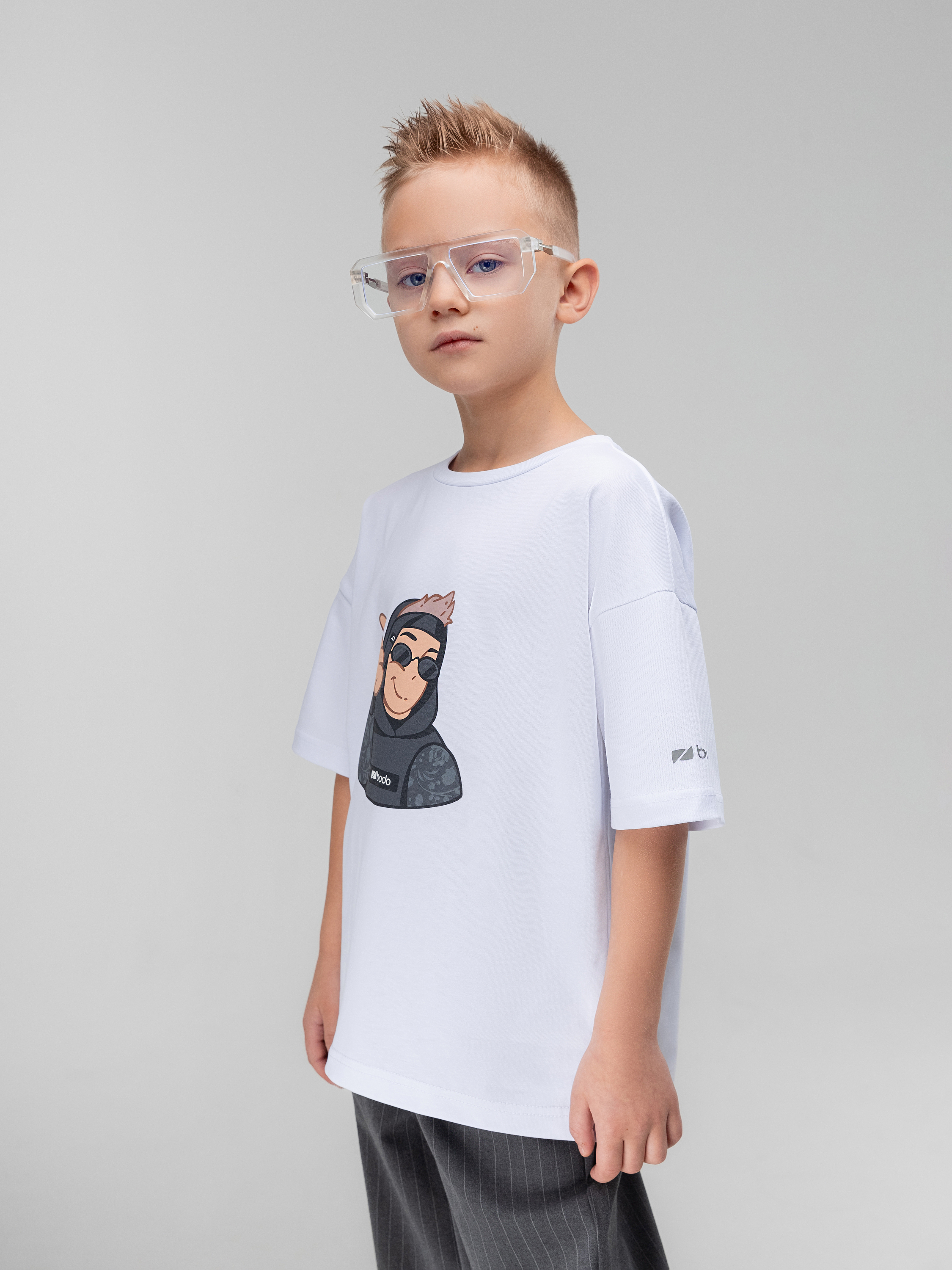 Футболка Bodo 4-460MU_белый (графит) - фото 4