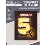 Тетрадь предметная 3D Алгебра 48л Клетка