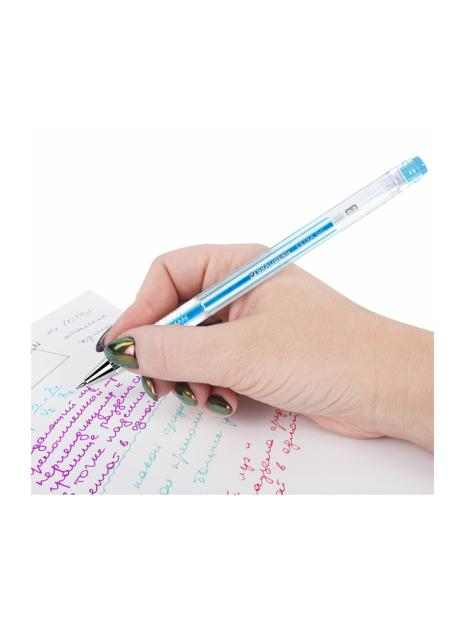 Ручка гелевая Brauberg 6 шт. - фото 14