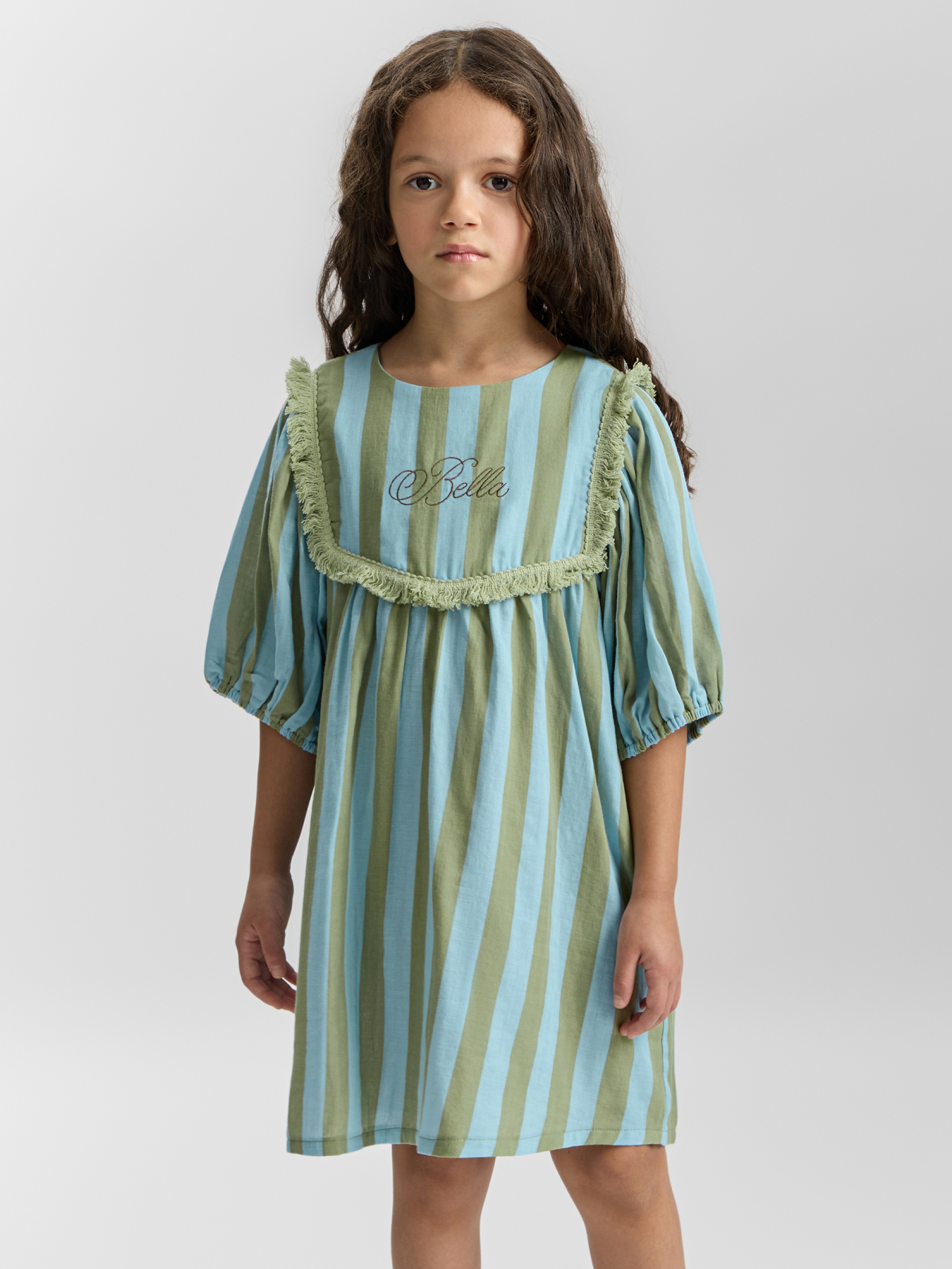 Платье Happy Baby 88132-1_blue-green-stripe - фото 1