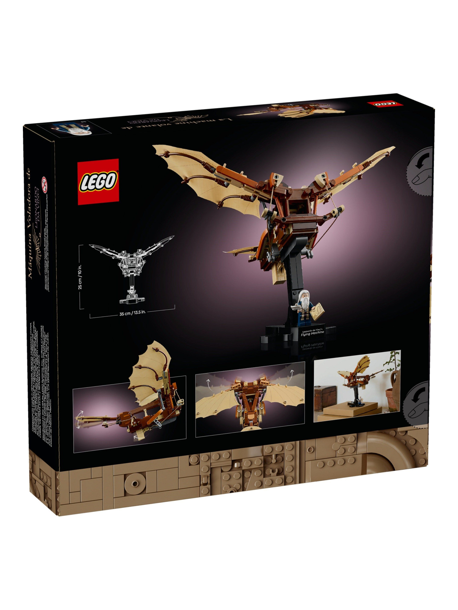 Конструктор LEGO Icons Машина Леонардо Да Винчи 493 дет. - фото 4