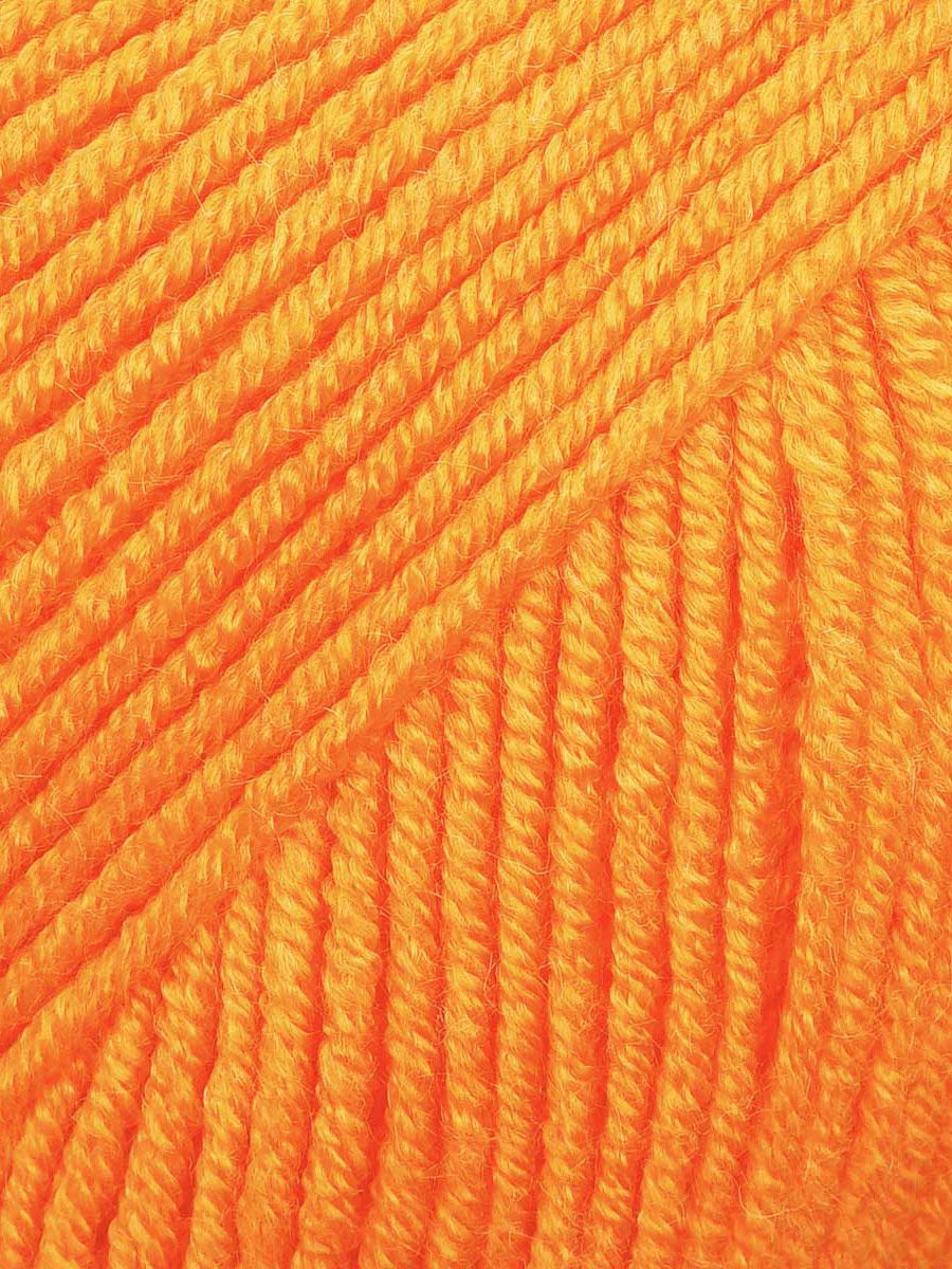 Пряжа для вязания Alize baby best бамбук акрил с эффектом антипиллинг 100 г 240 м 336 оранжевый 5 мотков - фото 5