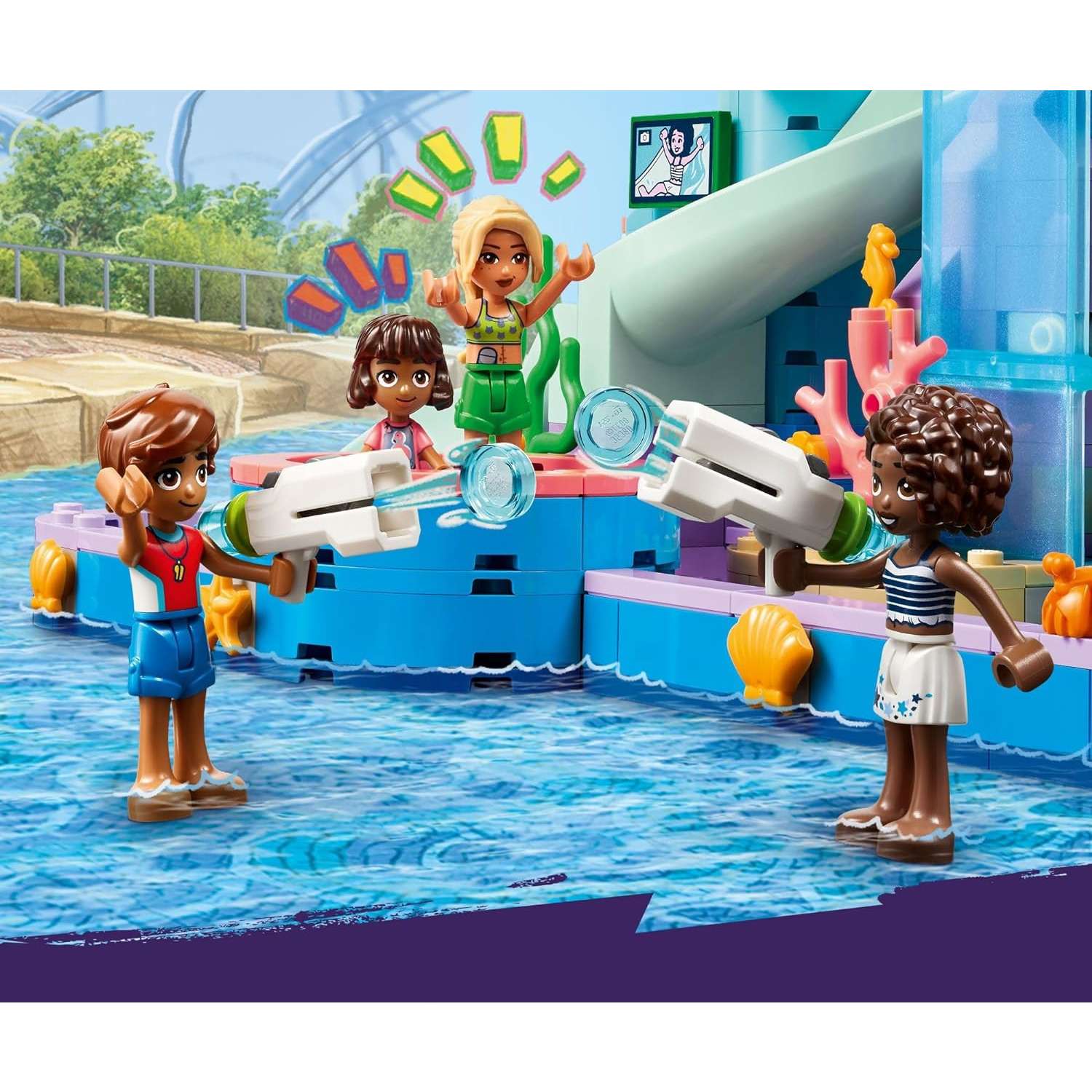 Конструктор LEGO Friends Аквапарк Хартлейк-Сити 814 дет. - фото 7