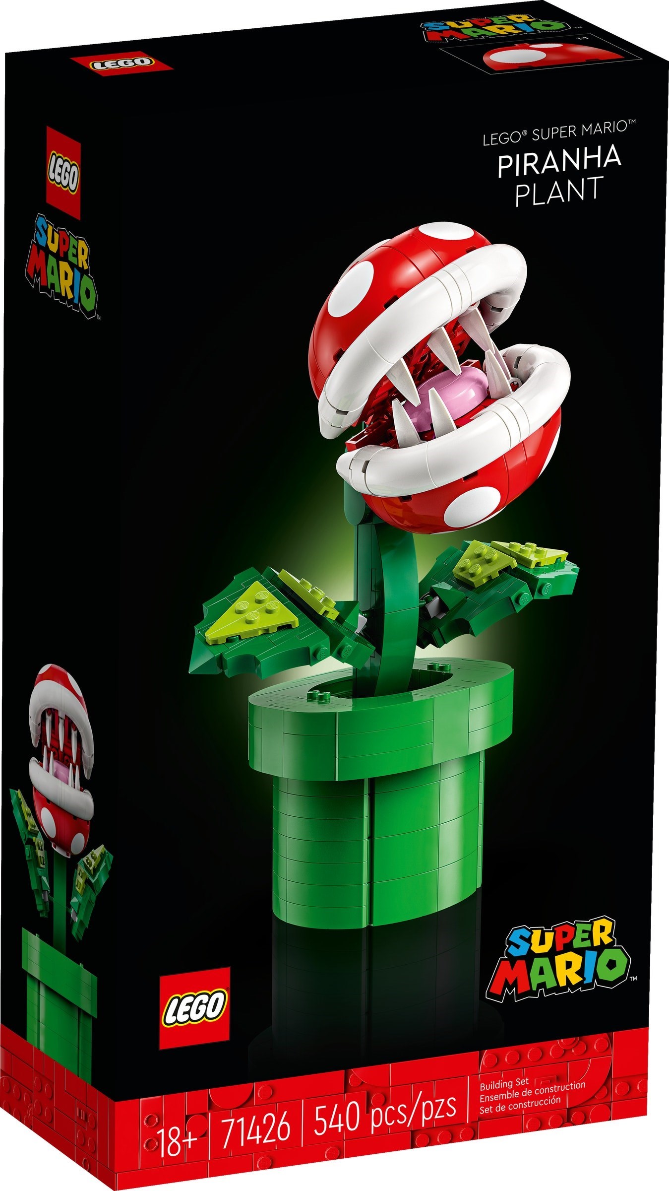 Изображение товара LEGO Конструктор Super Mario Растение Пиранья 71426, 173 детали, оригинальный набор Изображение товара LEGO Конструктор Super Mario Растение Пиранья 71426, 173 детали, оригинальный набор