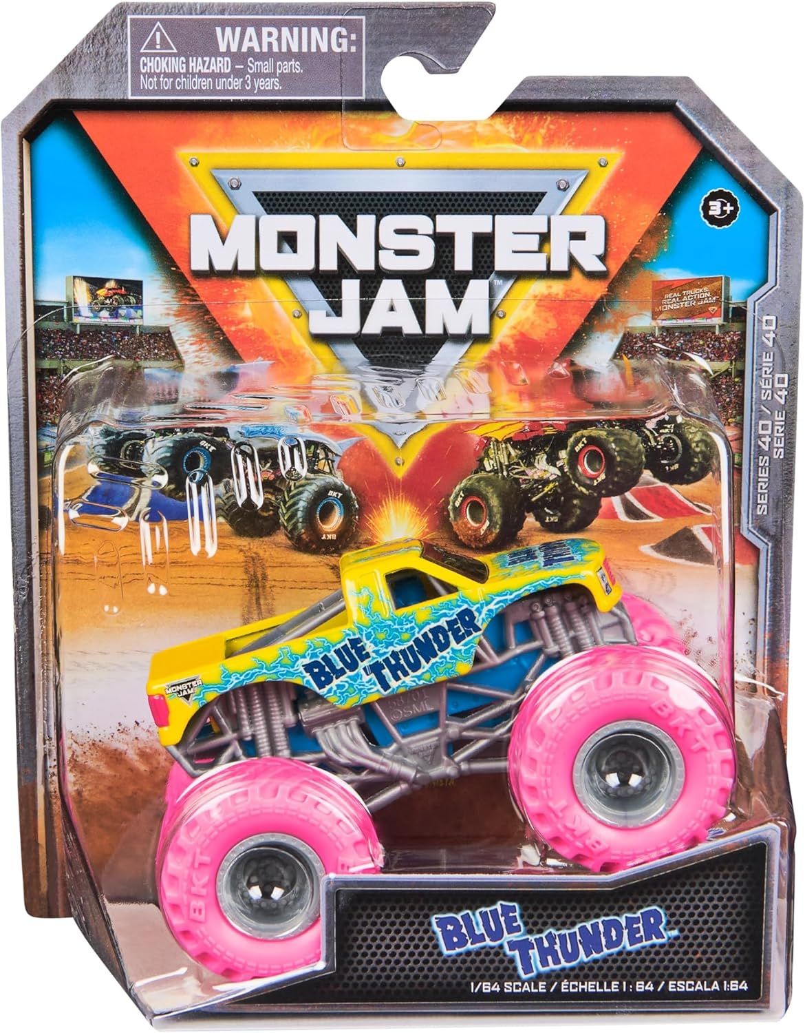 Монстр-трак Monster Jam Blue Thunder 1:64 6044941/20150169 - фото 5