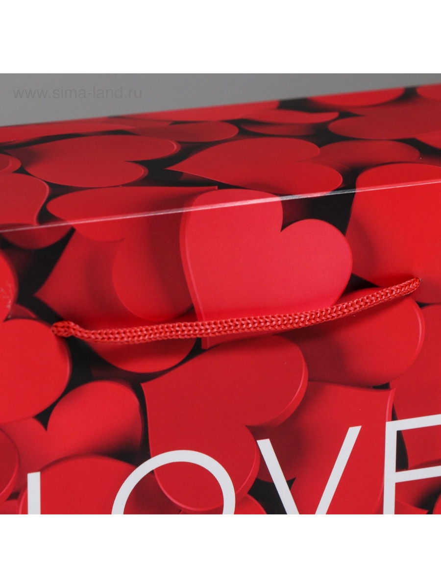 Пакет—коробка Дарите Счастье Love 23 × 18 × 11 см - фото 4