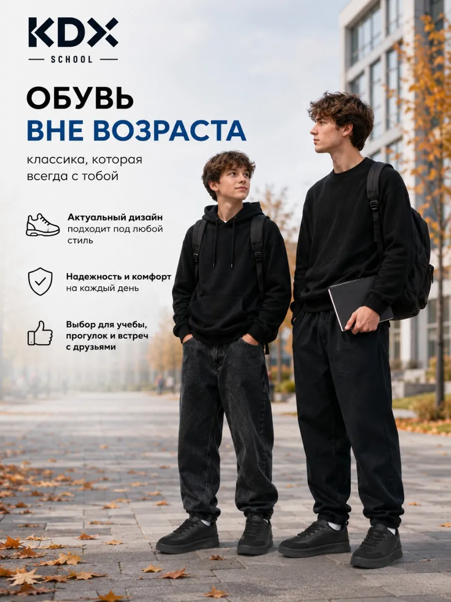 Полуботинки KDX PW-03 black - фото 6