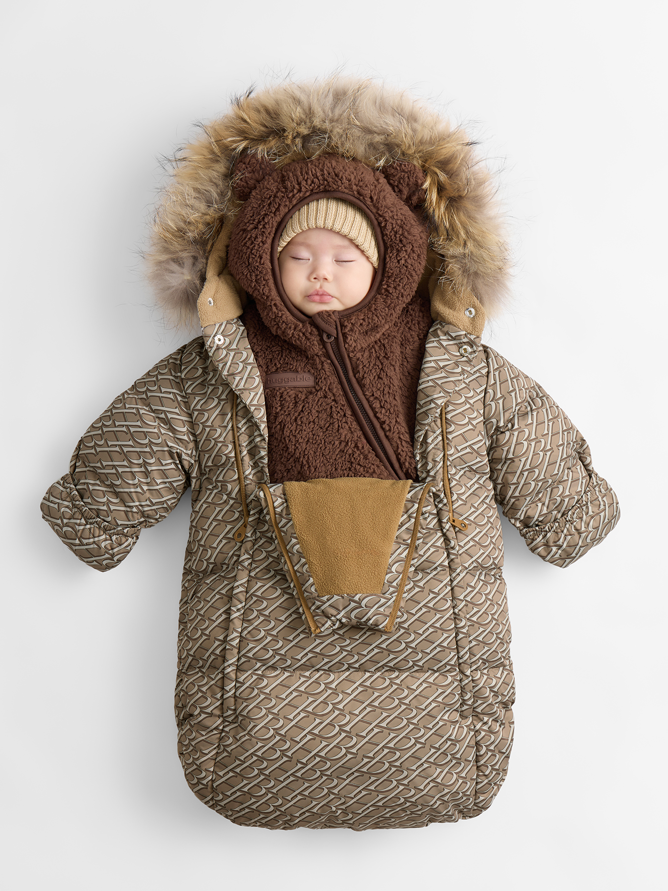 Конверт в коляску Happy Baby коричневый - фото 2