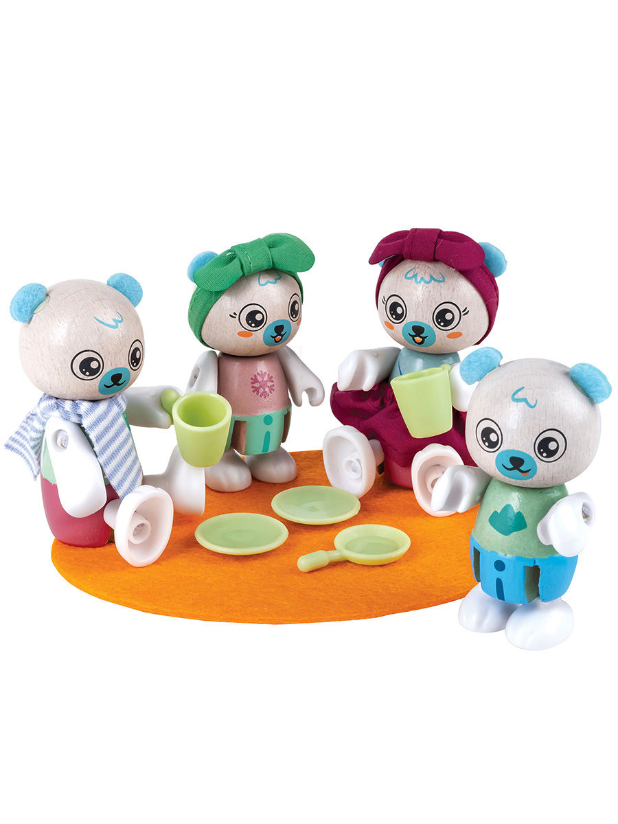 Игровой набор Hape Семья белых медведей - фото 5