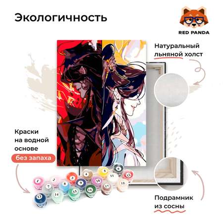 Картина по номерам Red Panda