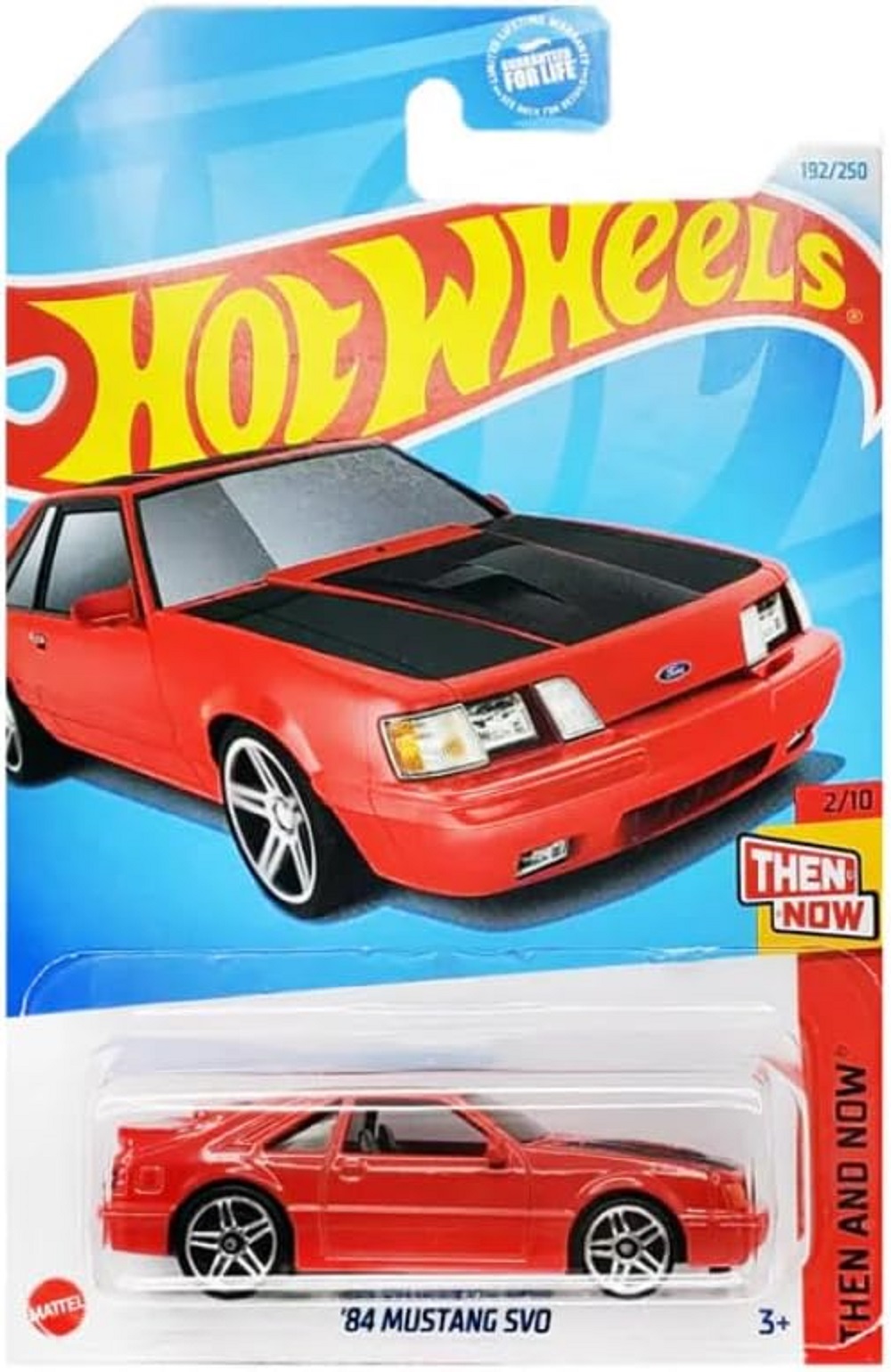 Автомобиль Hot Wheels 84 Mustang SVO красный 1:64 04916 - фото 1