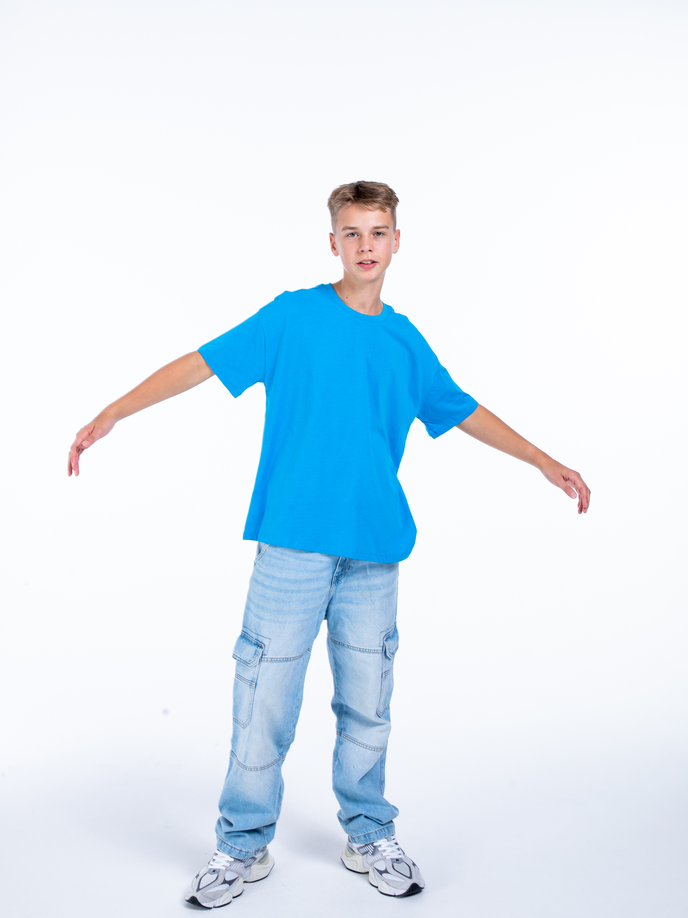 Футболка STELLA MODA 11601._яр.голубой - фото 7