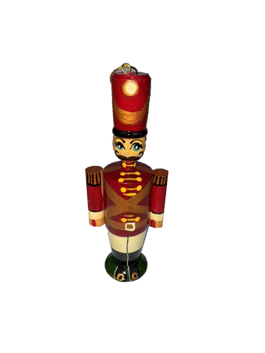 Елочная игрушка Хохлома Оптом фигурки елочные деревянные набор 6 шт - фото 6