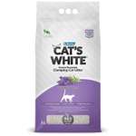 Наполнитель для кошек Cats White комкующийся с ароматом Лаванды 5л