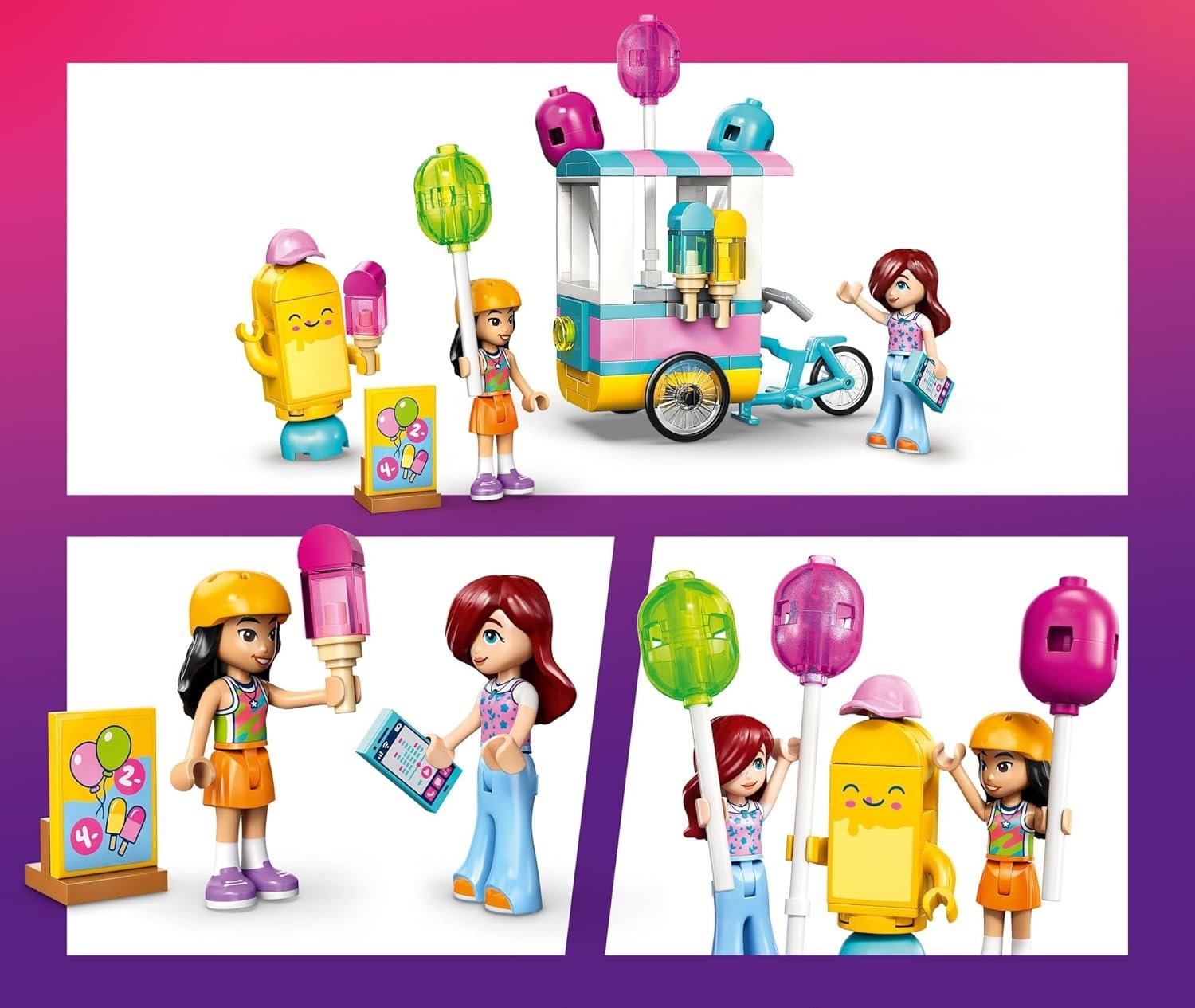 Конструктор LEGO Friends Прилавок с мороженым 107 дет. - фото 3