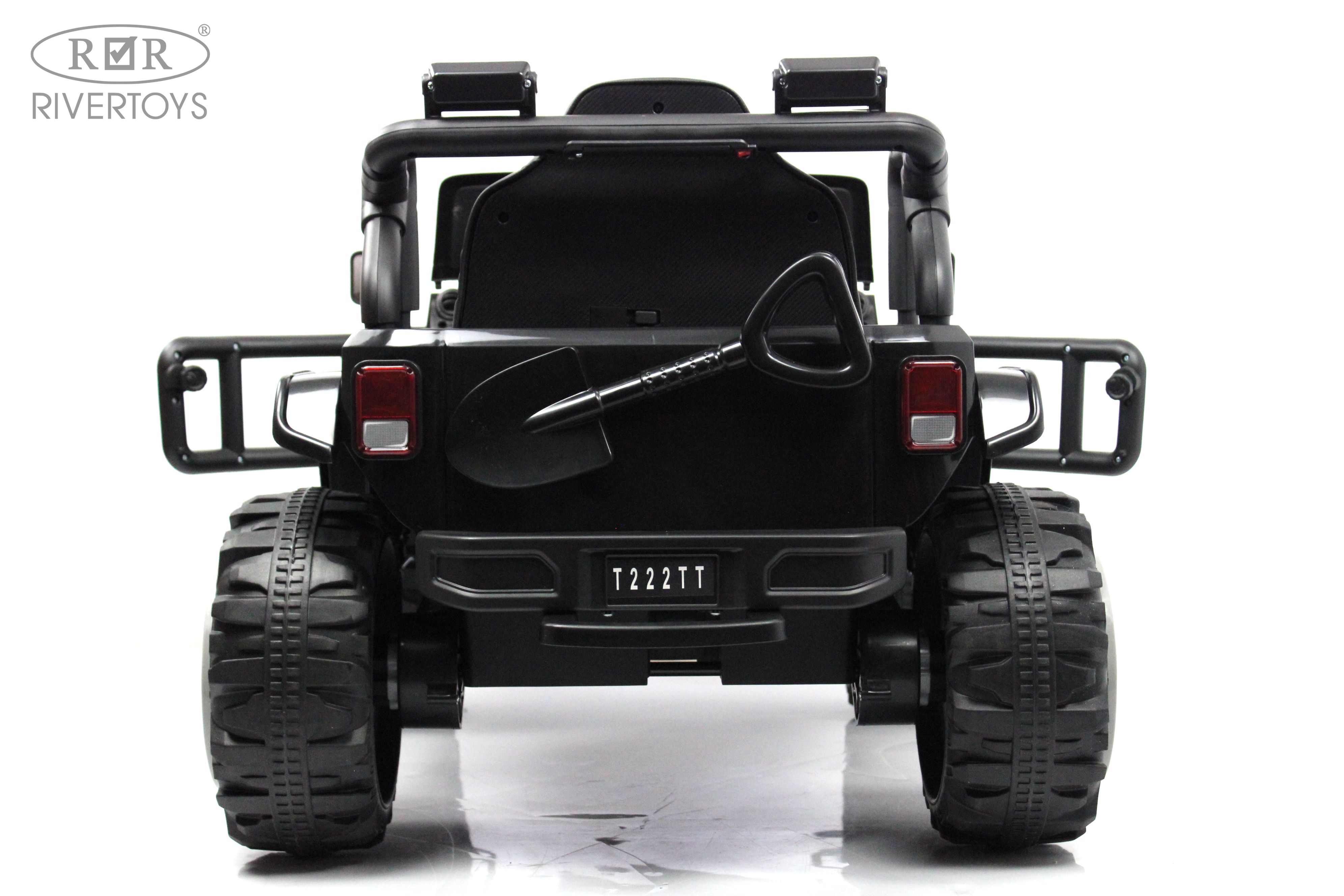 Электромобиль RIVERTOYS T222TT-4WD-BLACK С пультом ДУ - фото 6