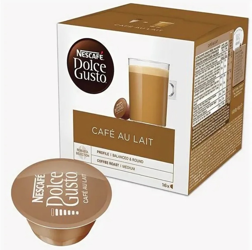 Кофе в капсулах Nescafe Dolce Gusto Cafe au Lait 16 капсул - фото 1