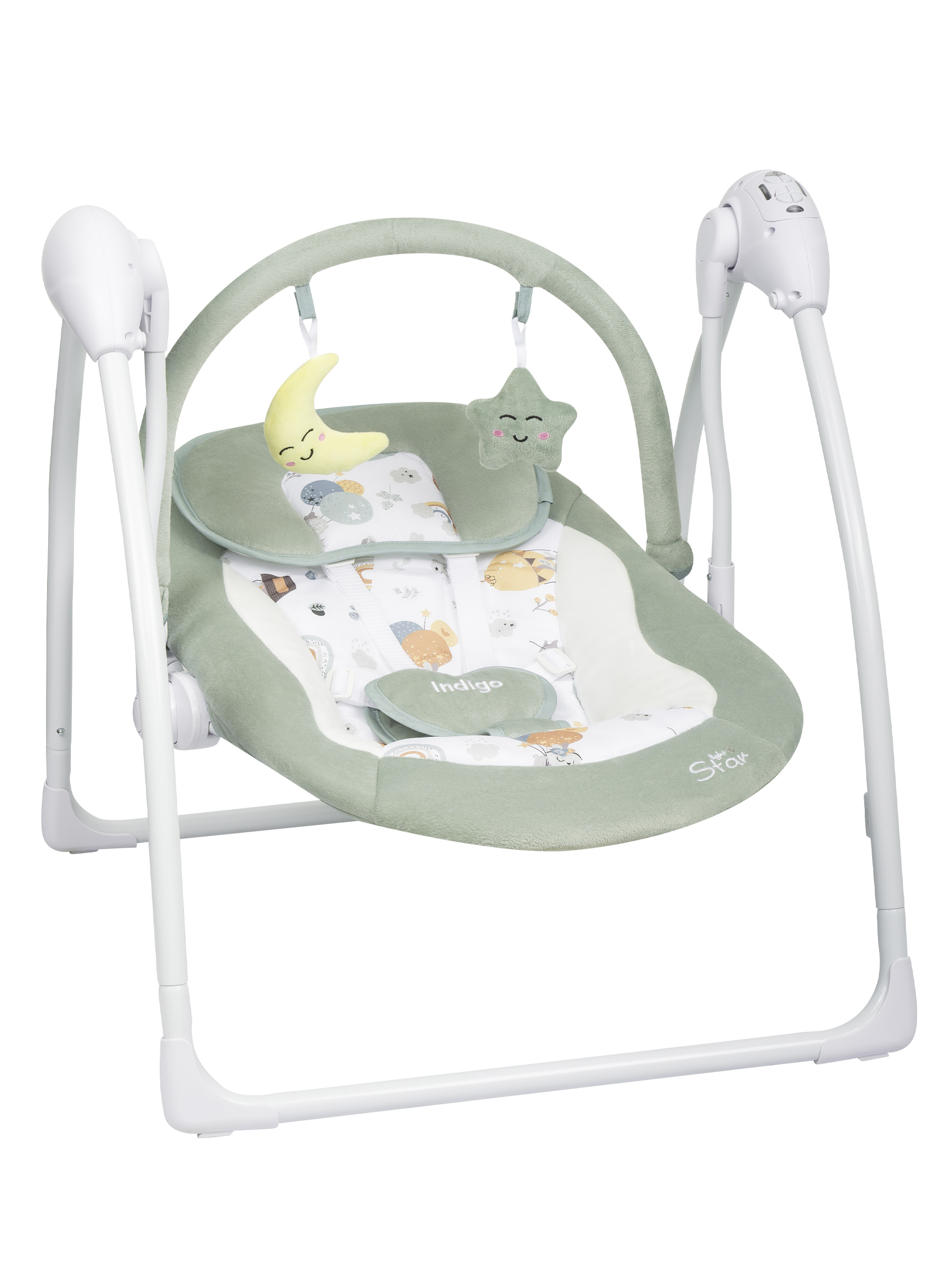 Качели Indigo Star light зеленый - фото 11