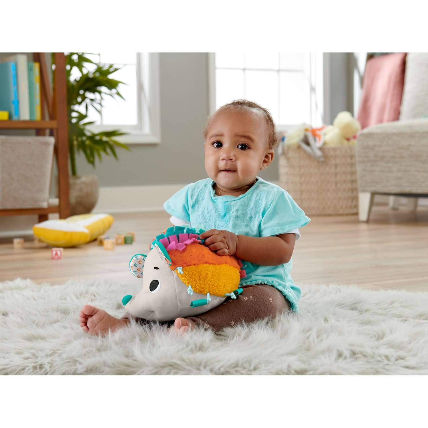 Игрушка тактильная Fisher Price Ежик HBP42 - фото 8