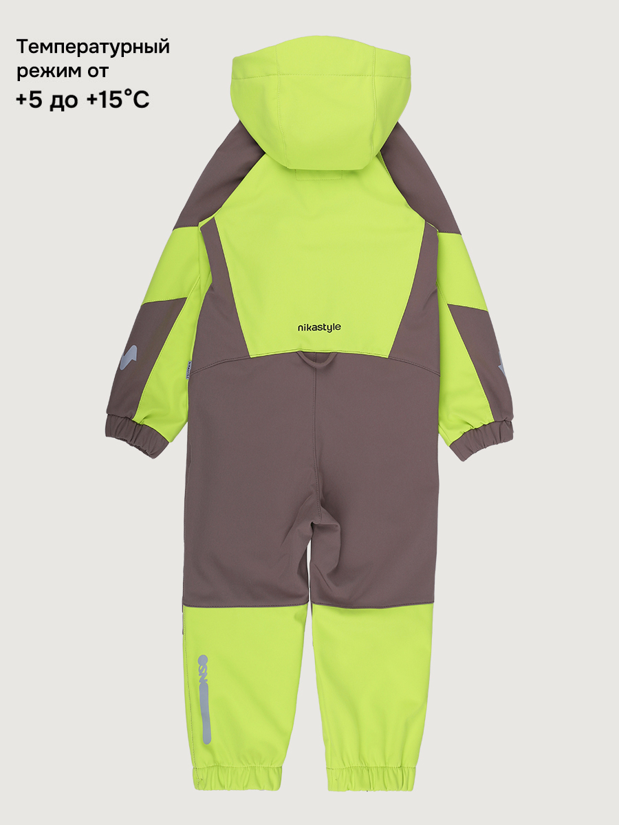 Комбинезон NIKASTYLE 8л15126 лайм/кофе - фото 5