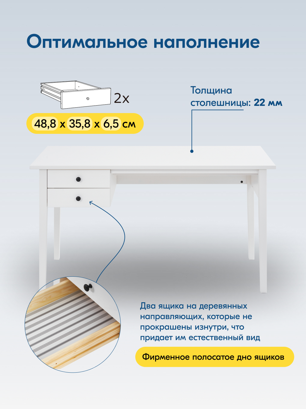 Письменный стол IKEA ВУХТЫМ - фото 5