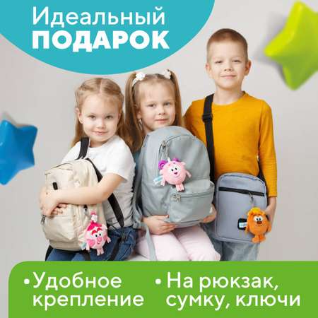 Аксессуары Мякиши Набор плюшевых брелоков Смешарики - Нюша Копатыч и Бараш
