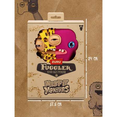 Мягкая игрушка FUGGLER Зубастик Половинки 24 см