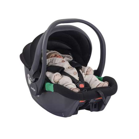 Автокресло Indigo Minky, с базой и опорной ногой 0 (0 -13 кг) черный