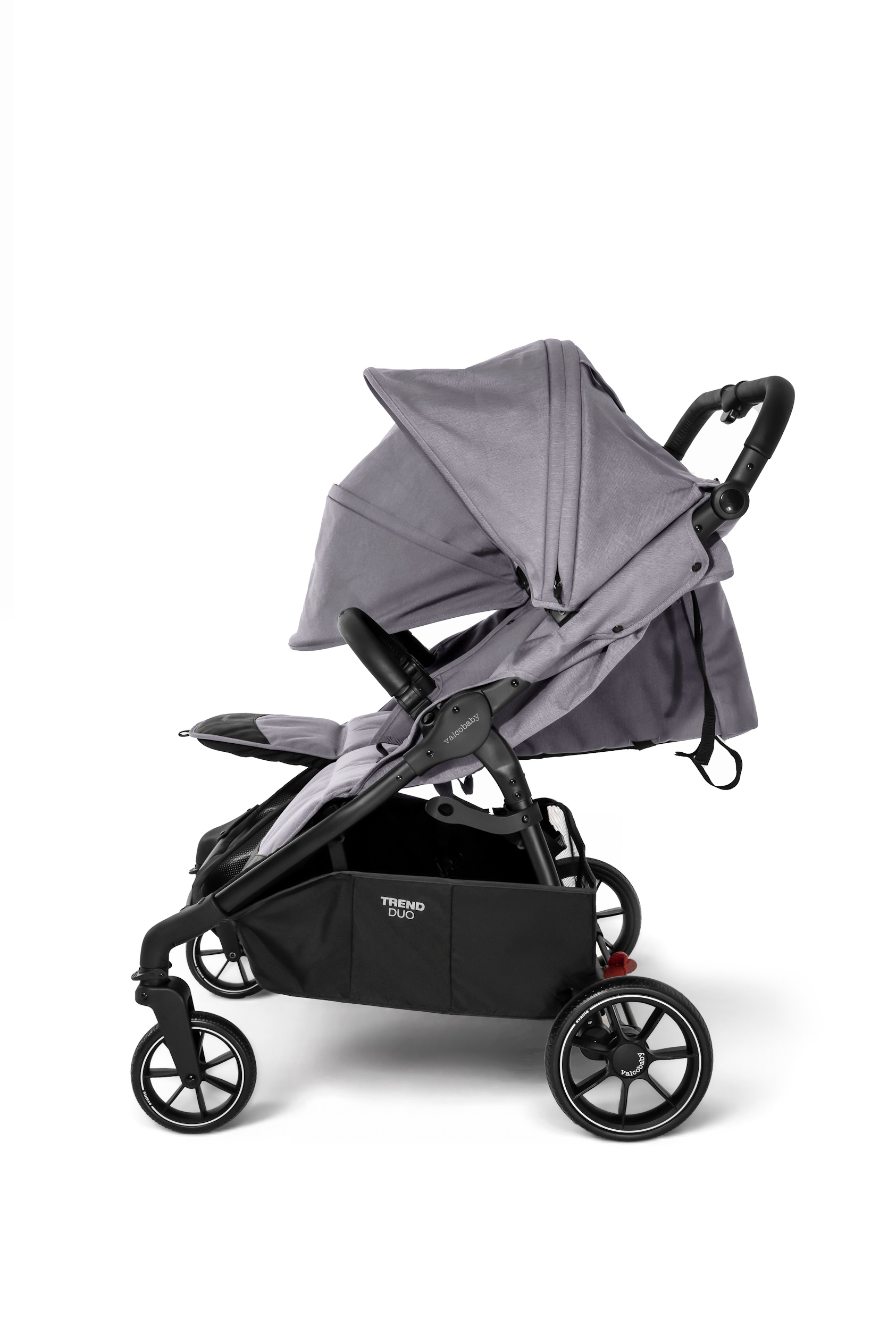 Коляска прогулочная для двойни Valco baby Snap Duo серый - фото 13