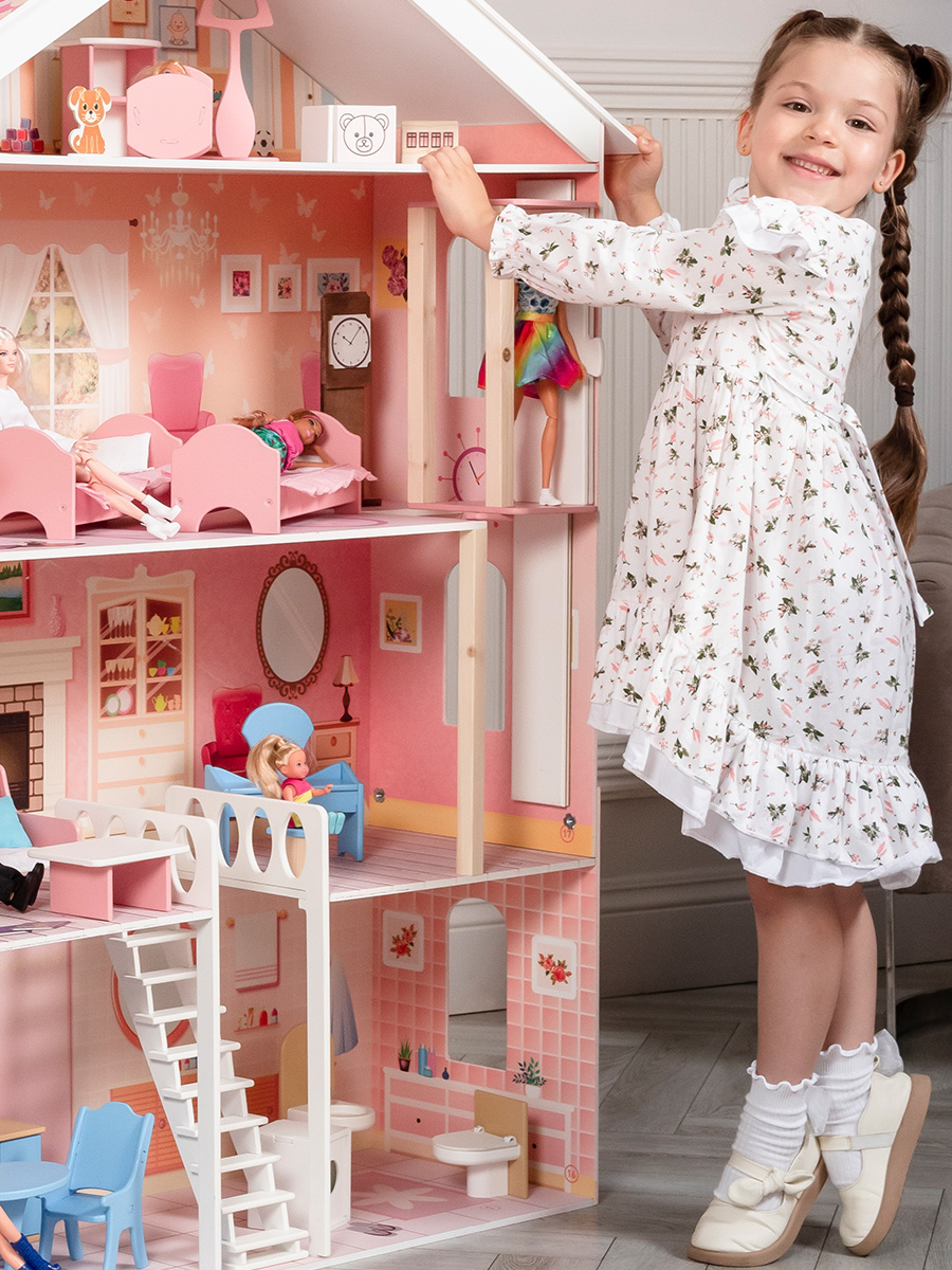 Домик для кукол PAREMO 120 см с мебелью PD316-02 - фото 9