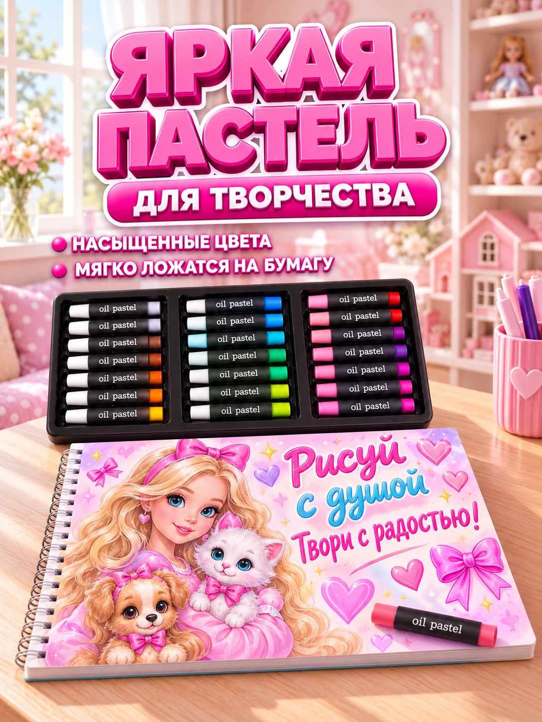 Набор для рисования LABI Девочка принцесса 147 шт. - фото 3