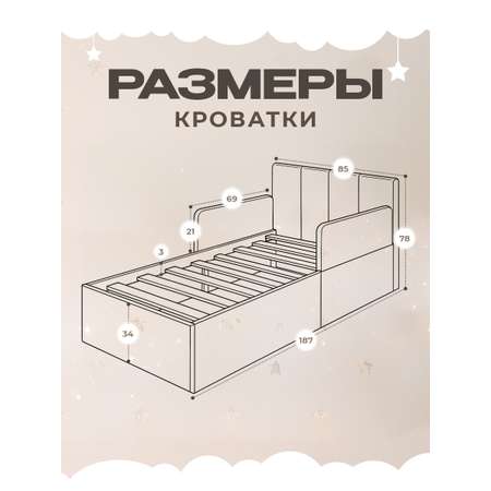 Кровать детская Три Кроватки Литл