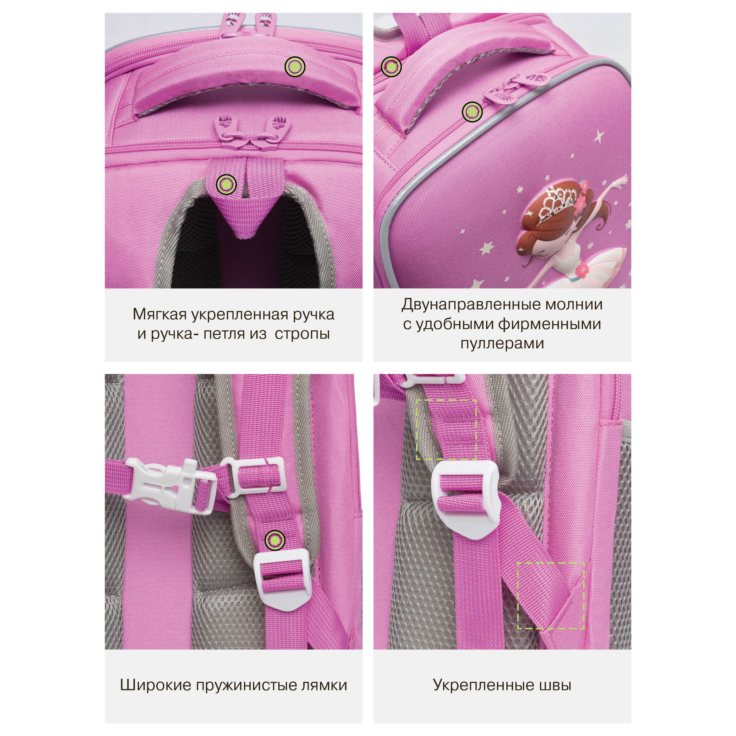 Ранец Grizzly для девочки - фото 14