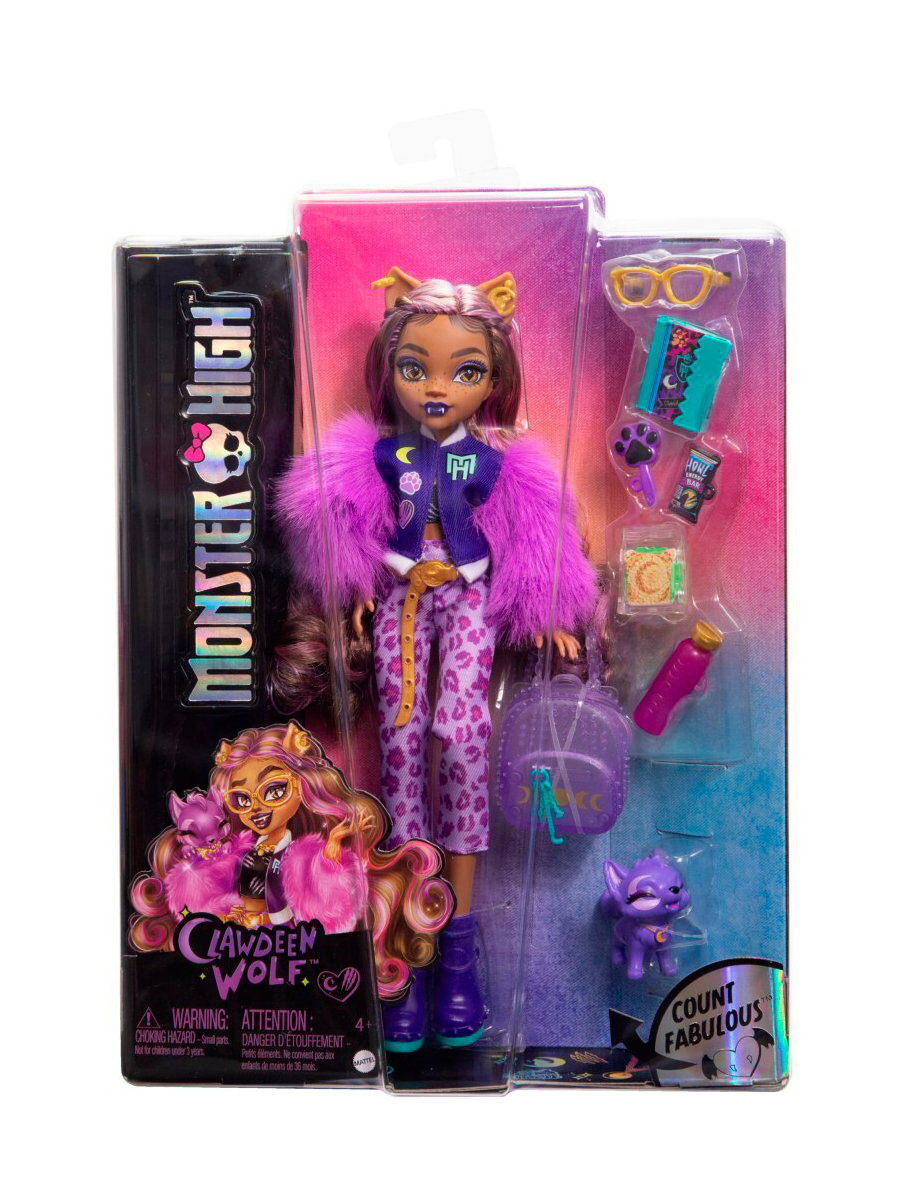 Изображение товара Кукла Monster High Клодин Вульф с питомцем HRP65 — стиль Monster Fashion