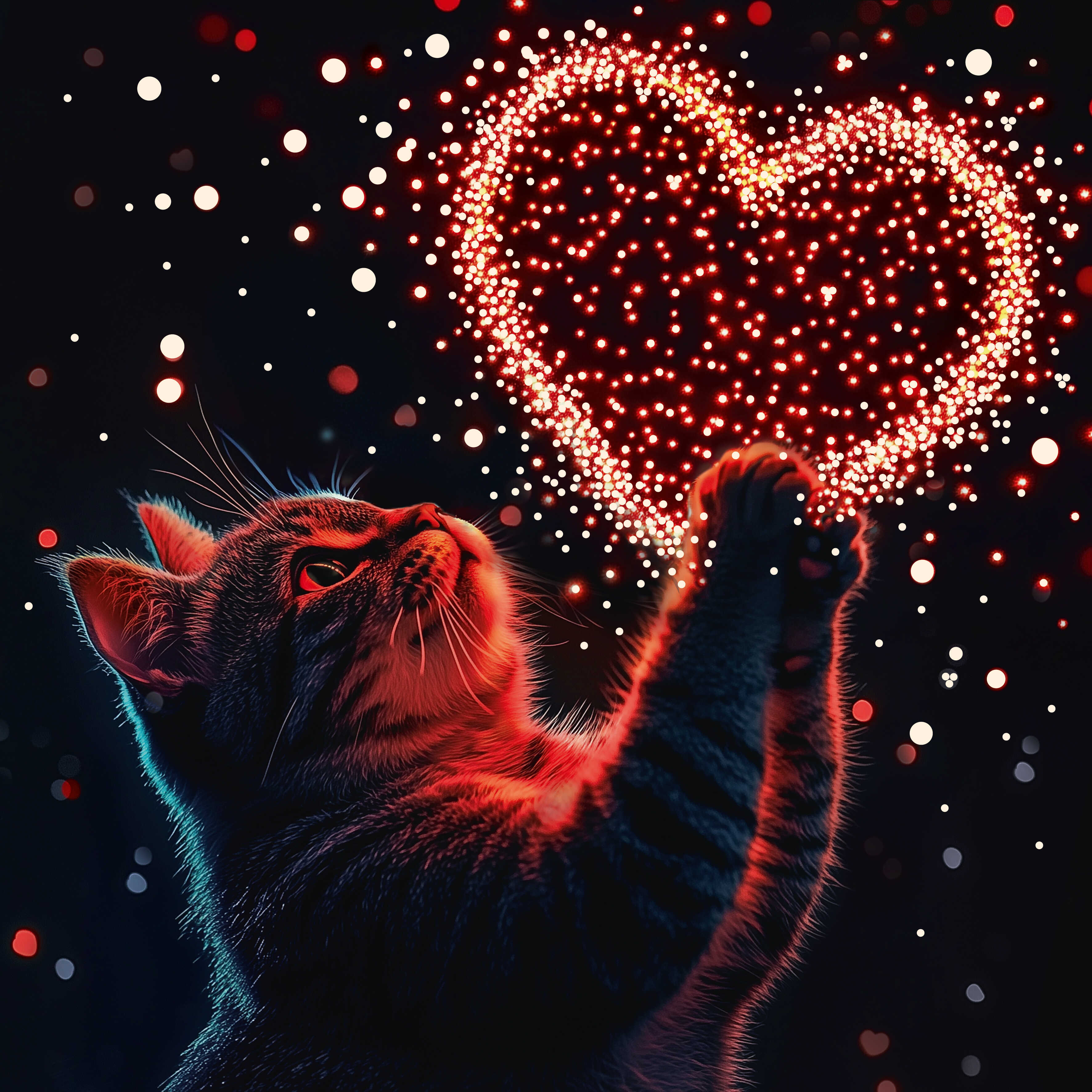 Алмазная мозаика Феникс + Кот с сердцем - фото 2