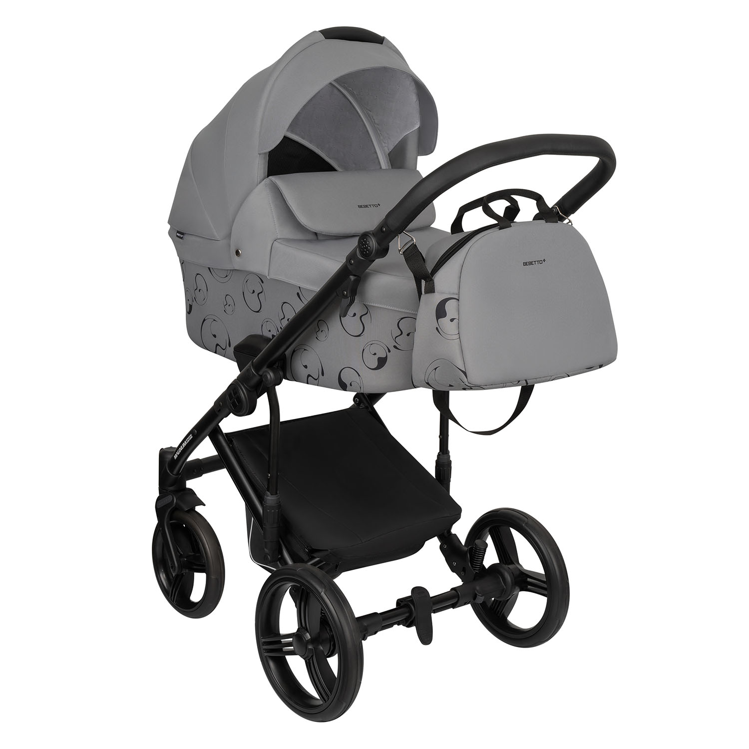 Коляска 2в1 Bebetto Magnum Light SE серый - фото 1