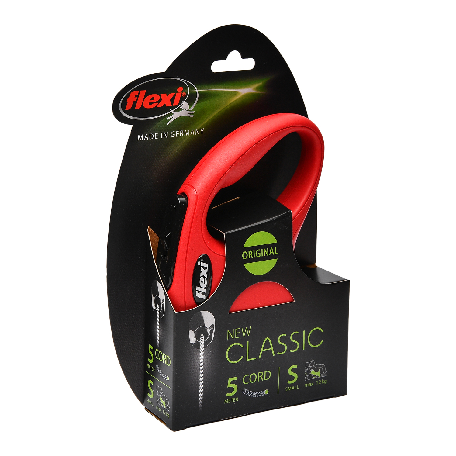 Рулетка Flexi New Classic S трос 5м до 12кг Красная - фото 2