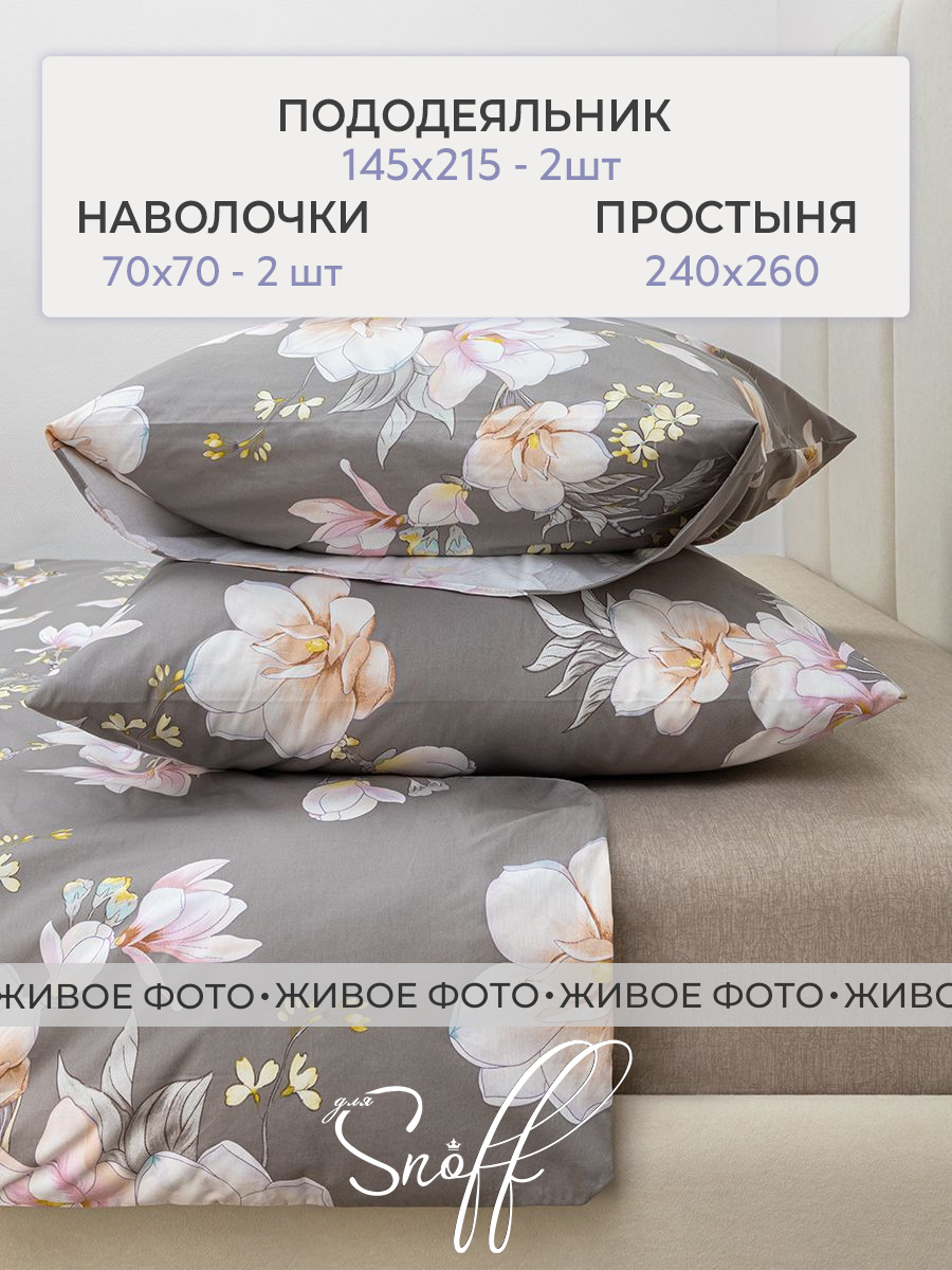Комплект постельного белья для SNOFF Хокона семейный 5 предм. - фото 2
