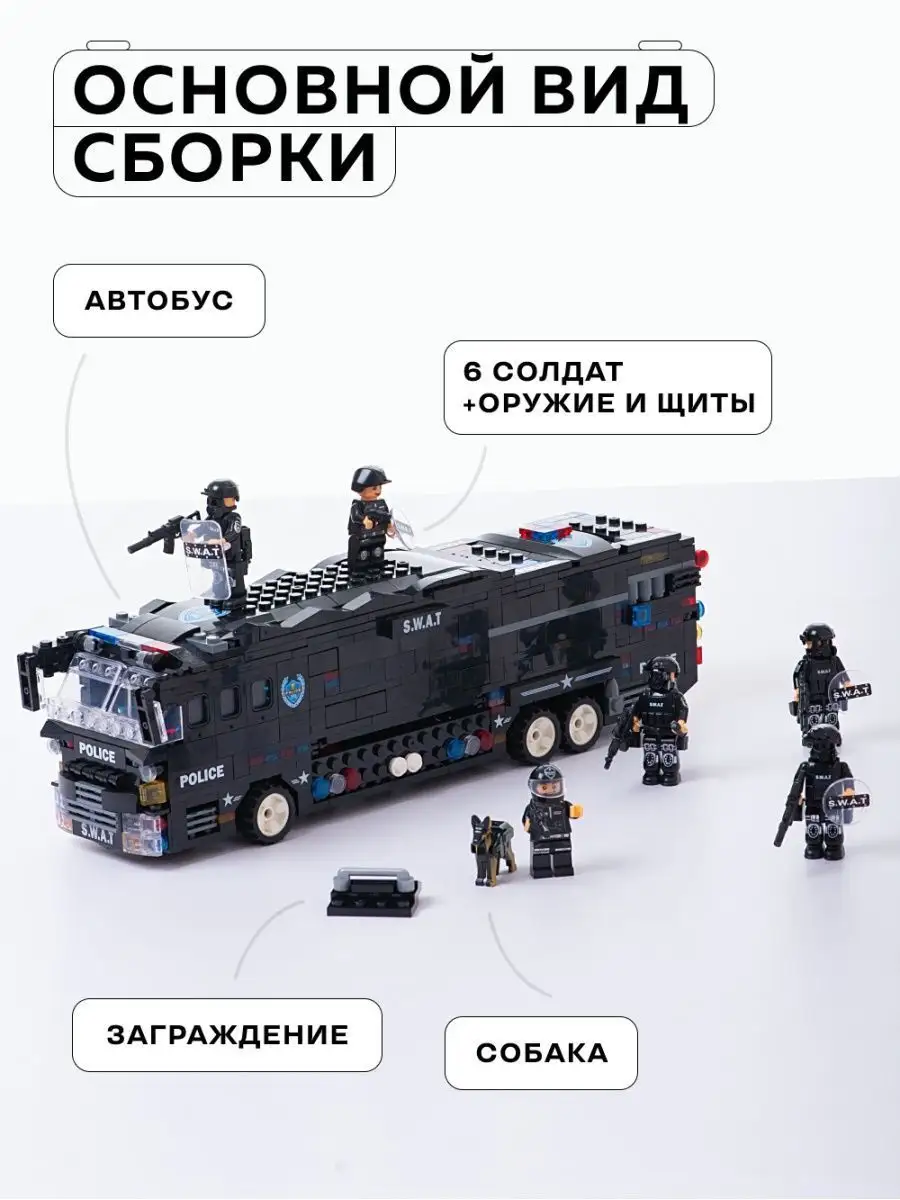 Конструктор Kids Build 1092 дет. - фото 3