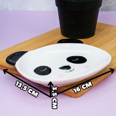 Тарелка керамическая iLikeGift Panda plate