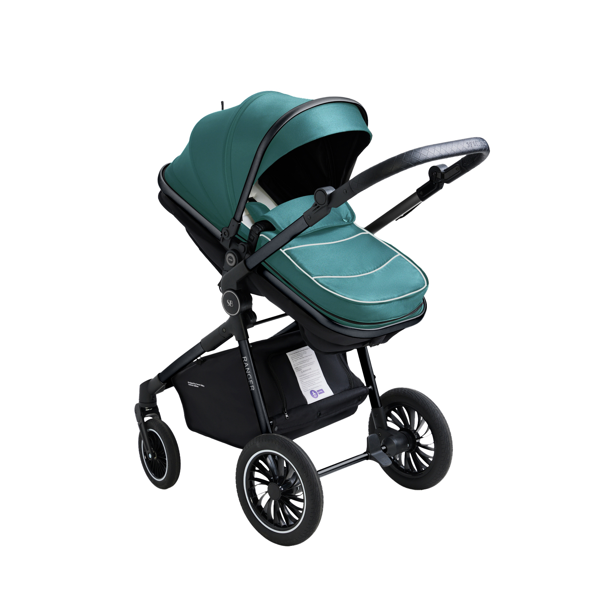 Коляска трансформер Sweet Baby зеленый - фото 18