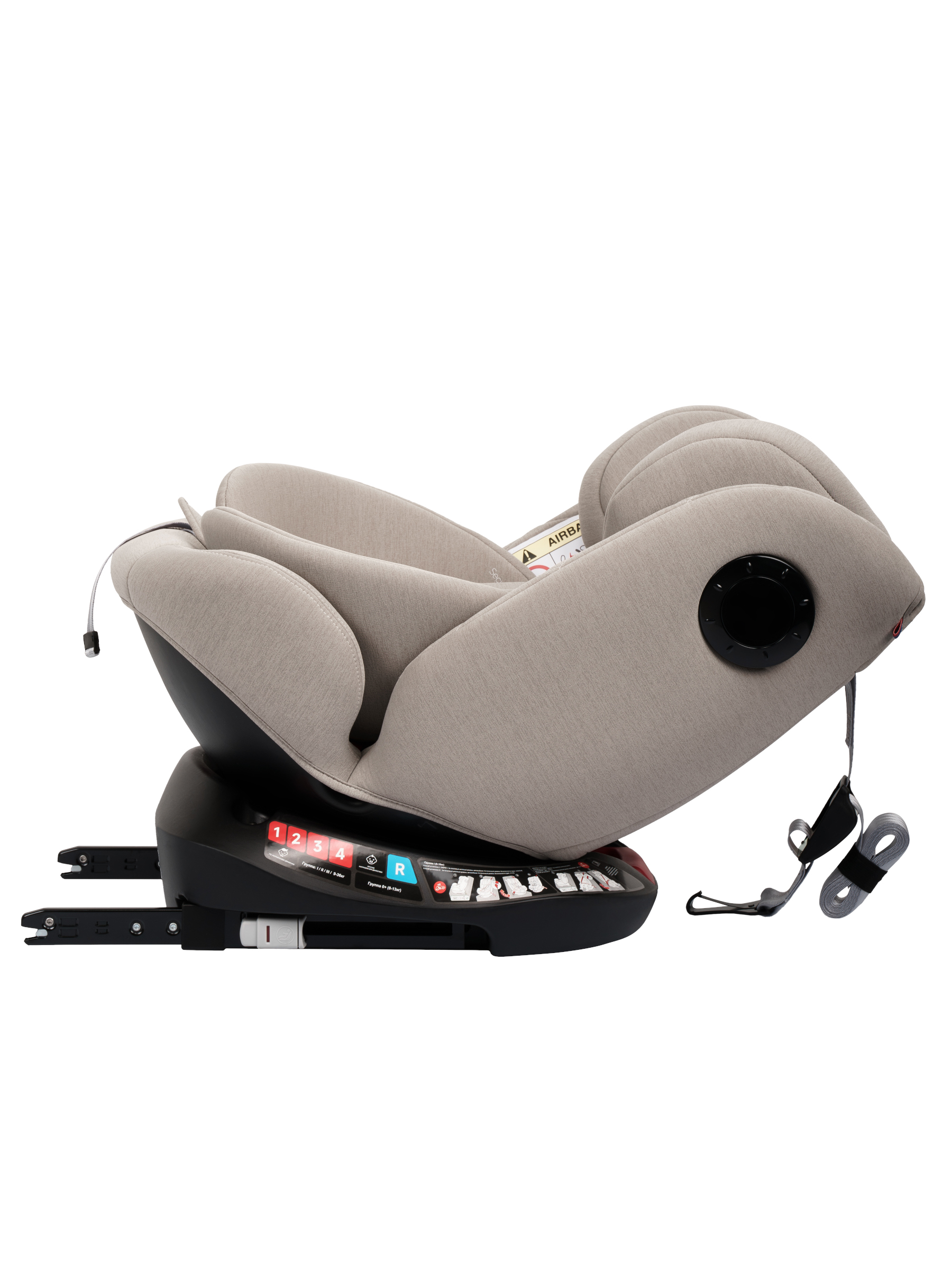Автокресло JOVOLA Prime Isofix бежевый Isofix 0+/1/2/3 (0-36 кг) - фото 17